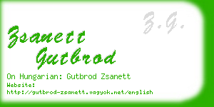 zsanett gutbrod business card